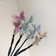 シニヨンメーカー お団子メーカー ヘアワイヤー レディース ヘアアクセサリー 蝶々 キラキラ ラインストーン 刺繍 かわいい きれいめ おしゃれ 女性 大人女子