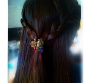 ヘアクリップ バンスクリップ レディース ヘアアクセサリー 髪留め 髪飾り まとめ髪 ヘアアレンジ ラインストーン フラワー キラキラ 華やか 可愛い おしゃれ 女性 外出 お出掛け ゴージャス ファッション小物 プレゼント 贈り物 誕生日 ギフト