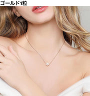 ネックレス ペンダント レディース 女性 アクセサリー フェイクパール パール調 4連 一粒 チェーン ゴールドカラー シルバーカラー おしゃれ 大人可愛い 上品 首飾り お出かけ 普段使い ギフト プレゼント ファッション小物