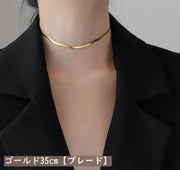 ネックレス レディース メンズ 男女兼用 アクセサリー ブレード スネーク チェーン ゴールドカラー シルバーカラー おしゃれ かっこいい