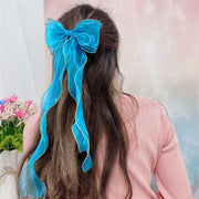 ヘアクリップ くちばしクリップ レディース ヘアアクセサリー 髪飾り 髪留め リボン ヘアアレンジ かわいい 上品 無地 単色
