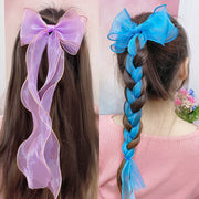 ヘアクリップ くちばしクリップ レディース ヘアアクセサリー 髪飾り 髪留め リボン ヘアアレンジ かわいい 上品 無地 単色