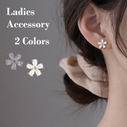 ピアス 両耳用 スタッドピアス アクセサリー レディース 女性 華奢 花 フラワー シンプル おしゃれ かわいい ファッション雑貨 プレゼント