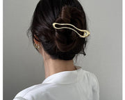 ヘアクリップ サイドバンスクリップ レディース ヘアアクセサリー 髪留め 髪飾り まとめ髪 メタル 金属 ヘアアレンジ 挟む ゴールドカラー シルバーカラー シンプル 職場 仕事 華奢 女性 婦人 ロングヘア カジュアル お出掛け