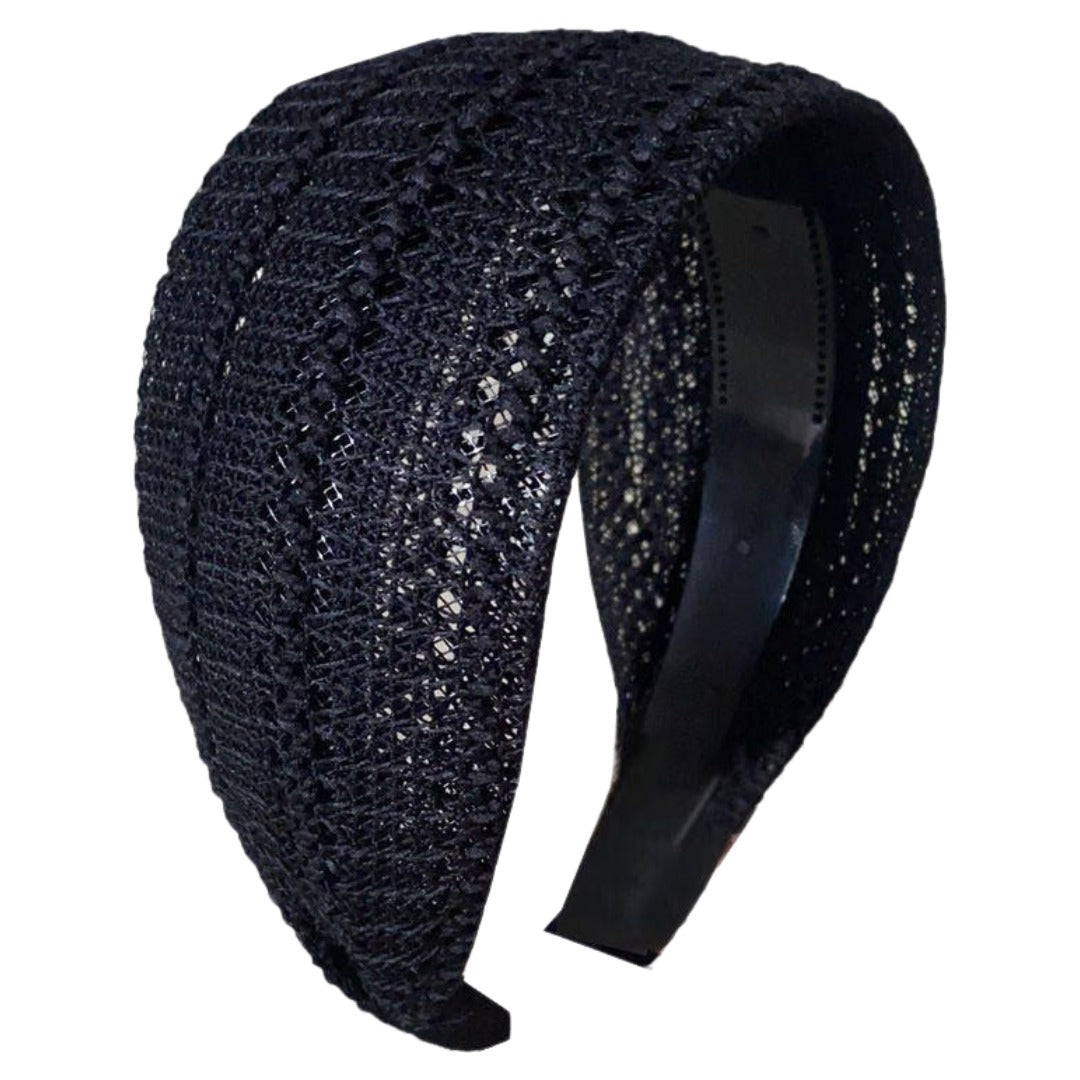 カチューシャ ヘアバンド レディース ヘアアクセサリー カラフル 幅広 ブラック バリエーション画像