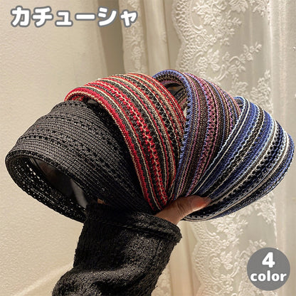 カチューシャ ヘアバンド レディース ヘアアクセサリー カラフル 幅広 商品画像