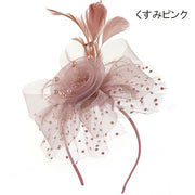 カチューシャ ヘッドドレス レディース ヘアアクセサリー 羽 フェザー チュール ダンス衣装 仮装 結婚式 パーティー かわいい おしゃれ