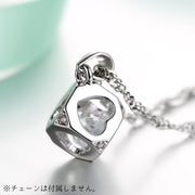 ペンダントトップ ペンダントヘッド チャーム レディース 女性 アクセサリーパーツ ファッション雑貨 キューブ スクエア 四角 ハート シルバーカラー パープル ホワイト シンプル かわいい キュート プレゼント ギフト