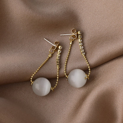 スタッドピアス バックキャッチピアス アクセサリー レディース 両耳用 チェーン 商品画像5