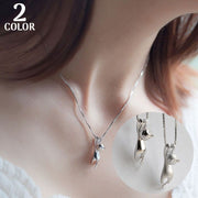 ネックレス ペンダント レディース アクセサリー ベネチアンチェーン ボックスチェーン ネコ 猫 キャット かわいい シルバーカラー