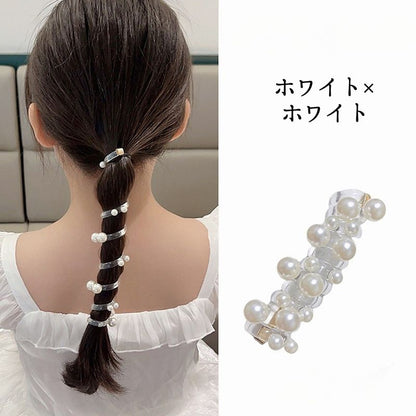 スパイラルヘアゴム 髪ゴム 髪くくり ヘアアクセサリー ブレスレット キッズ 商品画像4