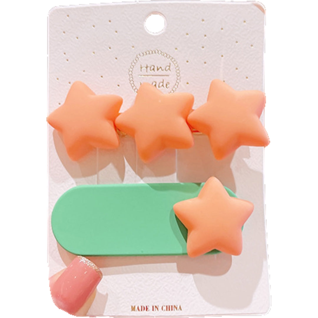 ヘアピン 2個セット ベビー キッズ 赤ちゃん 子供 へアアクセサリー 星 スター 髪留め 髪飾り 前髪 かわいい キュート
