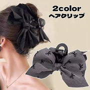 ヘアクリップ バンスクリップ ヘアアクセサリー レディース リボン ヘアアレンジ 髪飾り 髪留め かわいい おしゃれ 上品 綺麗 フェミニン 簡単 ファッション小物 女性用 婦人用