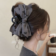 ヘアクリップ バンスクリップ ヘアアクセサリー レディース リボン ヘアアレンジ 髪飾り 髪留め かわいい おしゃれ 上品 綺麗 フェミニン 簡単 ファッション小物 女性用 婦人用