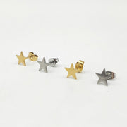 スタッドピアス アクセサリー レディース 両耳用 スター 星形 小粒 小さめ シンプル フラット おしゃれ かわいい お出掛け カジュアル デイリー デート ギフト 普段使い 定番 ベーシック 重ね付け 女性用 婦人用