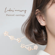 ピアス 両耳用 スタッドピアス アクセサリー レディース 女性 花 華奢 シンプル かわいい おしゃれ ギフト プレゼント 贈り物