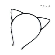 カチューシャ レディース 女性 子供 キッズ ヘアアクセサリー ヘアバンド 髪飾り 髪留め 耳付き 猫耳 ネコ耳 コスプレ ハロウィン イベント 発表会 ヘアアレンジ 可愛い キュート カラバリ豊富
