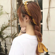 カチューシャ 髪飾り レディース 女性 ヘアアクセサリー ファッション雑貨 リボン フリル 無地 ピンク ブラック シンプル かわいい キュート ガーリー フェミニン カントリー調