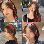 カチューシャ 髪飾り レディース 女性 ヘアアクセサリー ファッション雑貨 リボン フリル 無地 ピンク ブラック シンプル かわいい キュート ガーリー フェミニン カントリー調