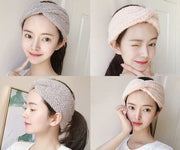 ヘアバンド 洗顔用 単品 1個 レディース ヘッドバンド ねじり ツイスト ふわふわ もこもこ 無地 単色 おしゃれ かわいい バス用品 メイク お風呂 リラックスタイム 顔洗い 日用品雑貨