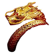 リング 指輪 メンズ レディース アクセサリー オープンリング ドラゴン 竜 龍 かっこいい おしゃれ 男性 女性 プレゼント サイズ調節可能