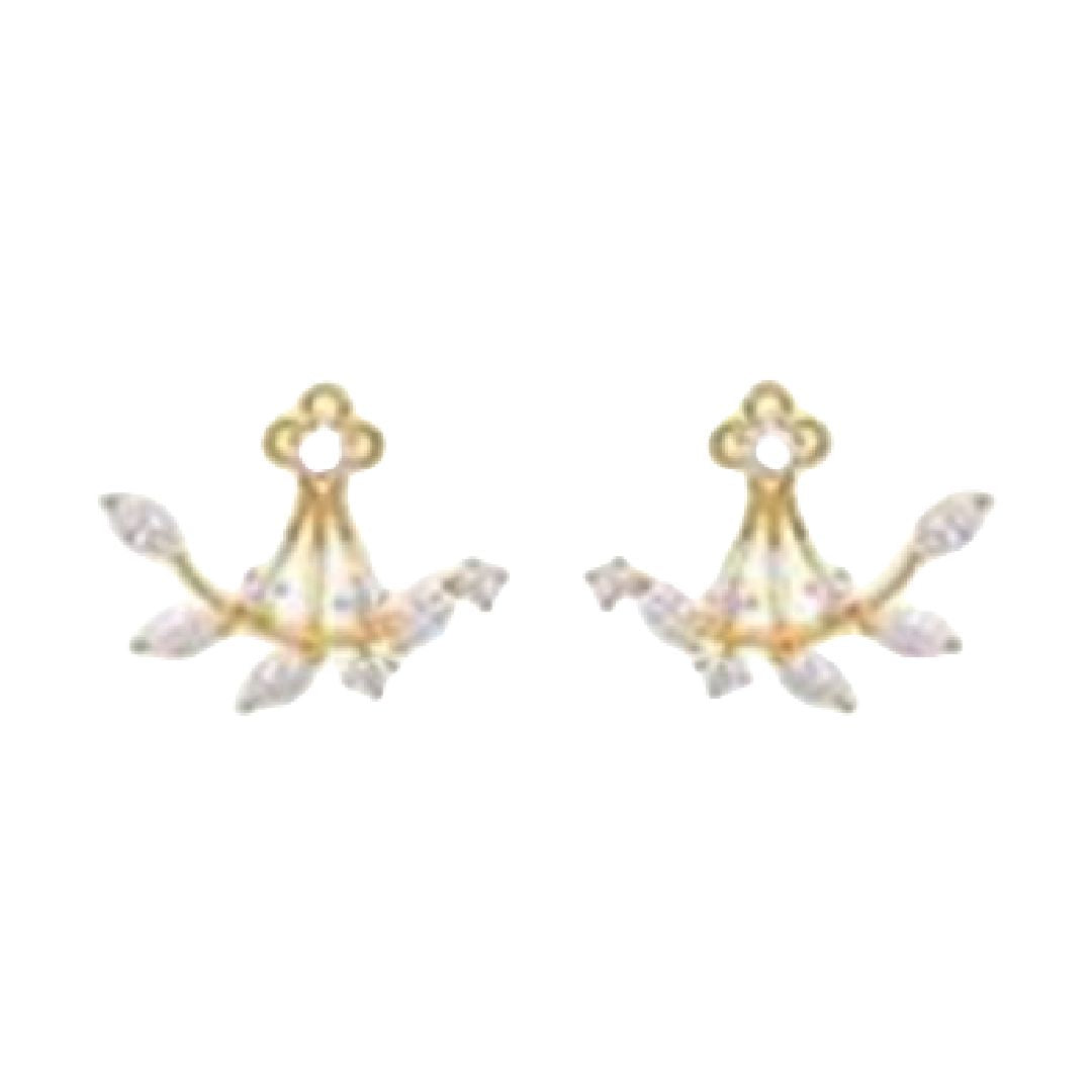 ピアス スタッドピアス バックキャッチピアス レディース 女性 アクセサリー ラインストーン キラキラ リーフ 葉 お洒落 おしゃれ かわいい 普段使い デイリー お出かけ 耳飾り ギフト プレゼント 婦人用