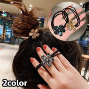ヘアゴム 髪ゴム 3連 ヘアアクセサリー レディース 女性 髪留め 髪飾り ヘアアレンジ まとめ髪 フラワー お花 シンプル かわいい おしゃれ ファッション小物