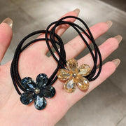 ヘアゴム 髪ゴム 3連 ヘアアクセサリー レディース 女性 髪留め 髪飾り ヘアアレンジ まとめ髪 フラワー お花 シンプル かわいい おしゃれ ファッション小物