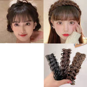 三つ編みカチューシャ ヘアアクセサリー レディース みつあみ 編み込み風 ヘアアレンジ 髪飾り ヘッドアクセ おしゃれ かわいい 上品 ボリュームアップ 自然 簡単 お出かけ カジュアル デイリー 普段使い 結婚式 パーティー 女性用 婦人用 ファッション小物