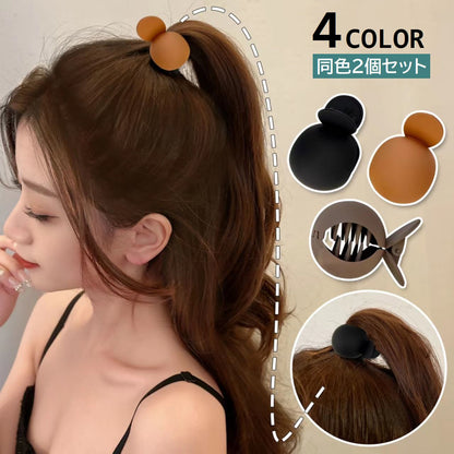 ヘアクリップ 2個セット バンスクリップ レディース ヘアアクセサリー 髪留め 商品画像