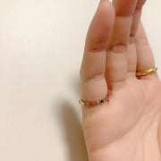 ピンキーリング 指輪 リング レディース アクセサリー ステンレス ラインストーン おしゃれ 1号 2号 3号 5号 9号 11号 シンプル 女性用 婦人用 プレゼント 記念日 ギフト stl