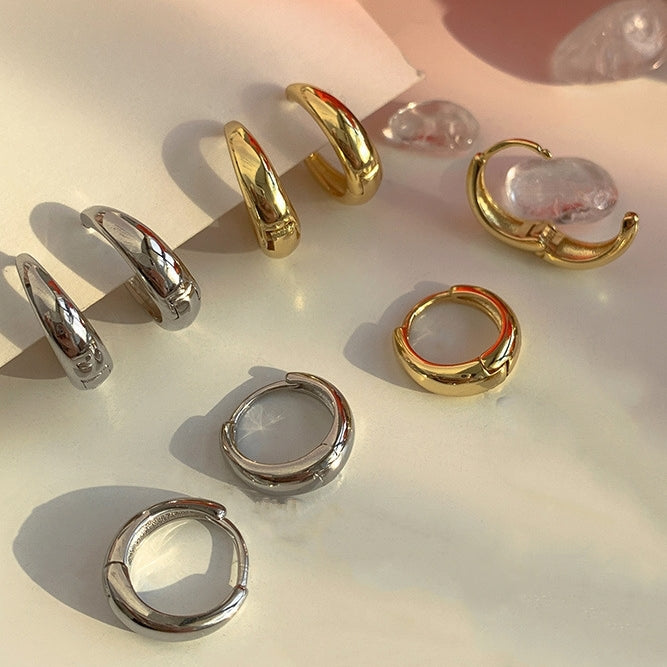 ピアス フープピアス 1ペア リングピアス 中折れタイプ レディース 商品画像2