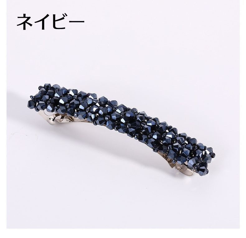 バレッタ ヘアピン ヘアアクセサリー レディース ビーズ 髪飾り 商品画像3