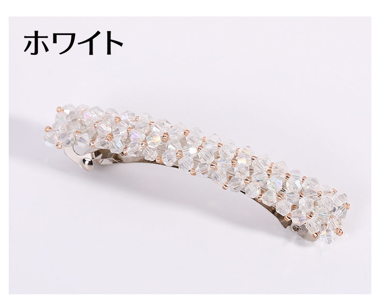 バレッタ ヘアピン ヘアアクセサリー レディース ビーズ 髪飾り 商品画像4