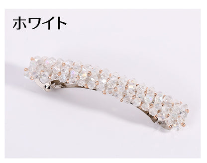 バレッタ ヘアピン ヘアアクセサリー レディース ビーズ 髪飾り 商品画像4