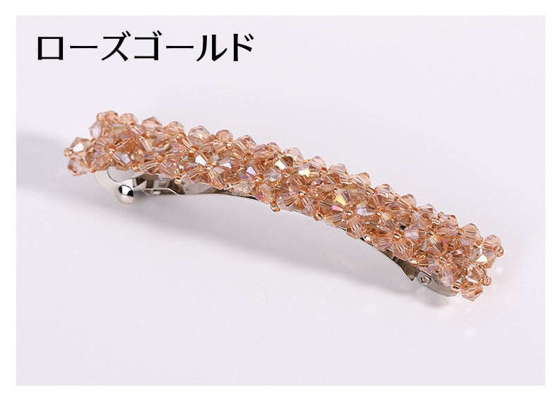 バレッタ ヘアピン ヘアアクセサリー レディース ビーズ 髪飾り 商品画像5