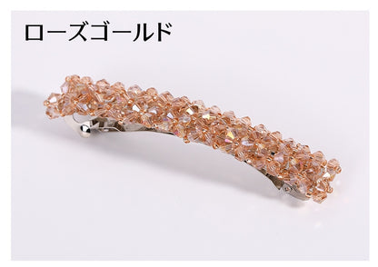 バレッタ ヘアピン ヘアアクセサリー レディース ビーズ 髪飾り 商品画像5