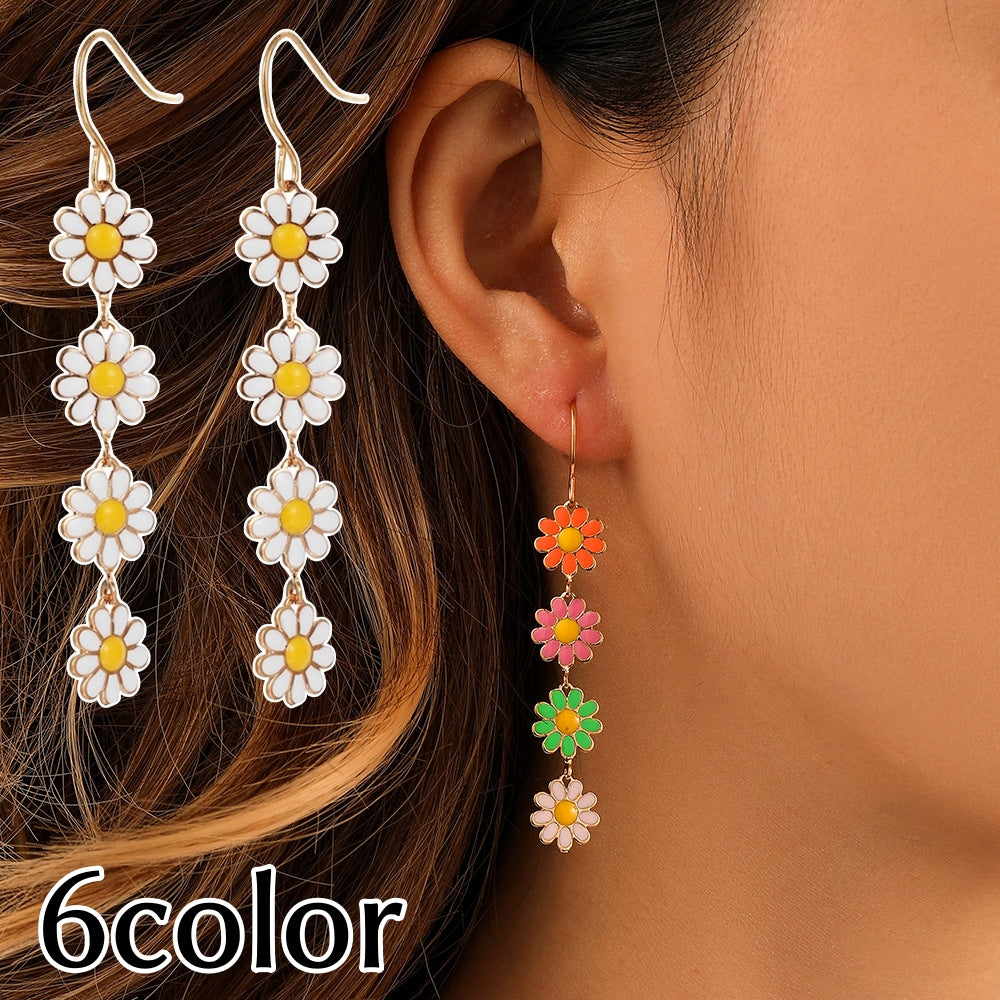 ピアス フックピアス レディース アクセサリー 女性用 ゴールドカラー お花 揺れる ゆらゆら 可愛い おしゃれ 記念日 誕生日 プレゼント 贈り物 ギフト ファッション小物