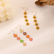 ピアス フックピアス レディース アクセサリー 女性用 ゴールドカラー お花 揺れる ゆらゆら 可愛い おしゃれ 記念日 誕生日 プレゼント 贈り物 ギフト ファッション小物