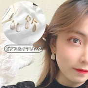 スタッドピアス イヤリング レディース 女性 アクセサリー ピアス マーブル調 雫 シンプル 上品 お洒落 きれいめ おしゃれ かわいい 普段使い デイリー お出かけ デート 耳飾り ギフト プレゼント 婦人用