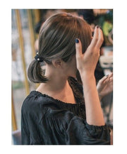 ヘアゴム 同色5個セット フェイクパール 髪ゴム ヘアアクセサリー レディース 女性 婦人 子供 キッズ 髪留め まとめ髪 髪飾り ヘアアレンジ おしゃれ 上品 エレガント かわいい プレゼント ギフト