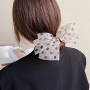 おだんごメーカー シニヨンワイヤー ヘアアクセサリー レディース 髪飾り お団子メーカー リボン シフォン 水玉 ドット ヘアアレンジ くるくる 巻き付ける シンプル 簡単 便利 アップスタイル お出かけ デート オフィス デイリー 女性用 婦人用 ファッション小物