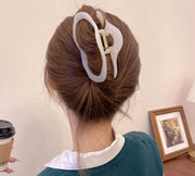 ヘアクリップ バンスクリップ レディース ヘアアクセサリー 雲 くも型 単色 髪留め 髪飾り まとめ髪 ヘアアレンジ おしゃれ お出かけ カジュアル 普段使い デイリー 女性用