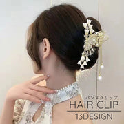 バンスクリップ ヘアクリップ ヘアアクセサリー レディース 女性 髪飾り ヘアアレンジ まとめ髪 髪留め おしゃれ かわいい 上品 フェミニン