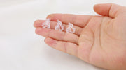 イヤリングパーツ 10個セット 子供用 女の子 キッズ こども 留め具 アクセサリーパーツ クリア 透明 ハンドメイド DIY 手芸 手づくり かわいい おしゃれ