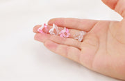 イヤリングパーツ 10個セット 子供用 女の子 キッズ こども 留め具 アクセサリーパーツ クリア 透明 ハンドメイド DIY 手芸 手づくり かわいい おしゃれ