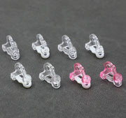 イヤリングパーツ 10個セット 子供用 女の子 キッズ こども 留め具 アクセサリーパーツ クリア 透明 ハンドメイド DIY 手芸 手づくり かわいい おしゃれ