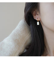 ピアス レディース 女性 アクセサリー 中折れピアス ゴールドカラー スクエア 四角 シンプル かわいい おしゃれ お出かけ オフィス きれいめ カジュアル