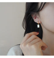ピアス レディース 女性 アクセサリー 中折れピアス ゴールドカラー スクエア 四角 シンプル かわいい おしゃれ お出かけ オフィス きれいめ カジュアル