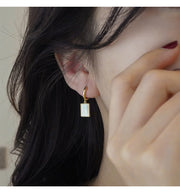 ピアス レディース 女性 アクセサリー 中折れピアス ゴールドカラー スクエア 四角 シンプル かわいい おしゃれ お出かけ オフィス きれいめ カジュアル